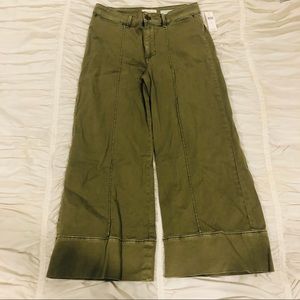 Anthropologie wide leg cropped pant - NWT!
